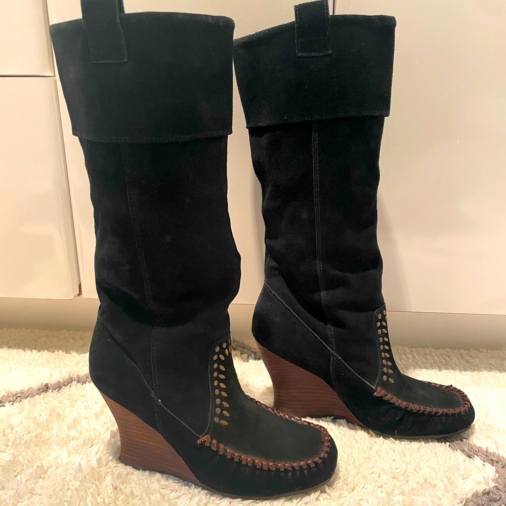 Sam Edelman Suede Moccasin Boots